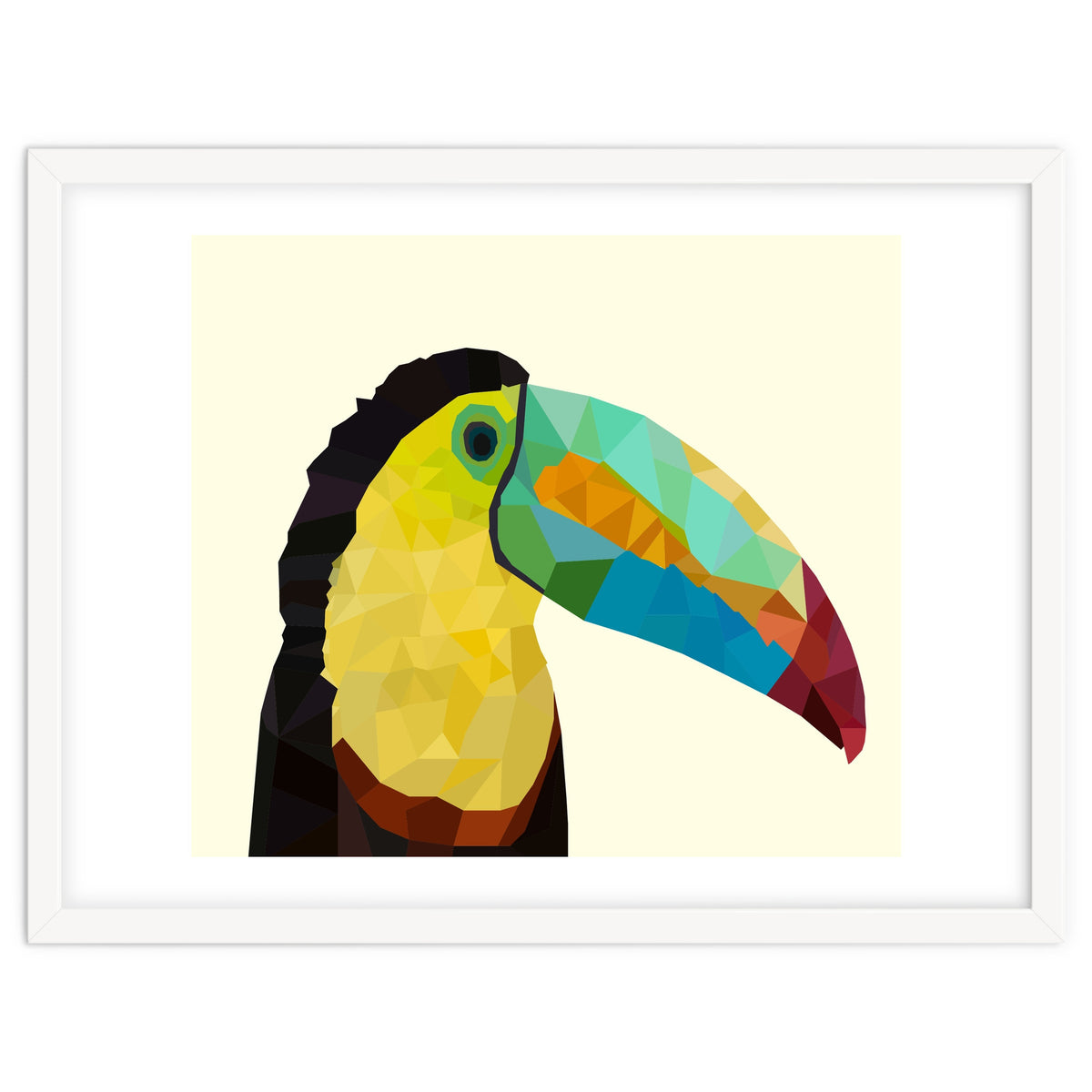 Toucan Bird Low Poly Art