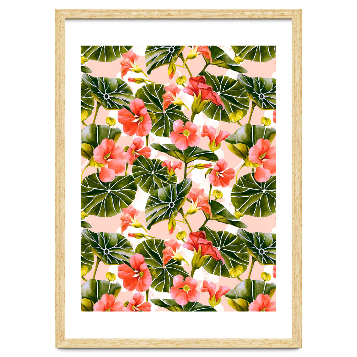 Nasturtiums watercolor 03