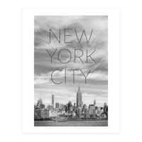 NYC Midtown Manhattan | Text & Skyline (Print Only)