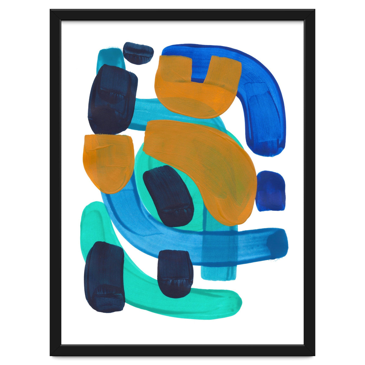 Marine Shapes Yellow Accent