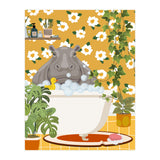 Hippo Taking a Bubble Bath (Print Only) thumbnail