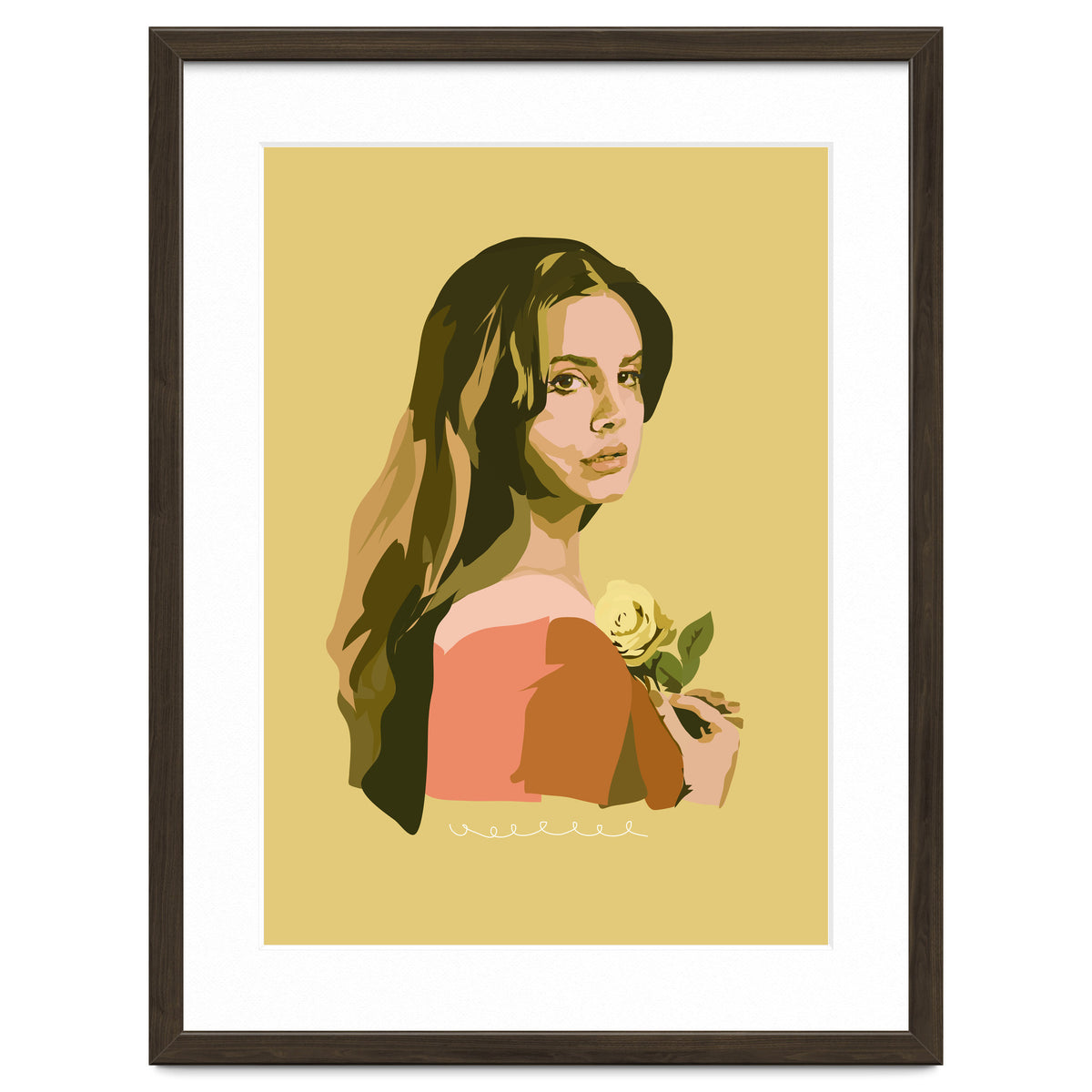 Lana Del Rey With Rose