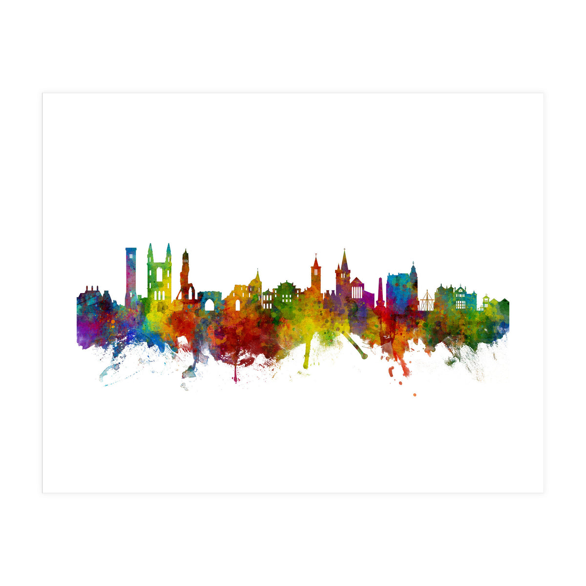 St Andrews Scotland Skyline (Print Only)