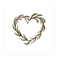 Olive branch heart (Print Only)