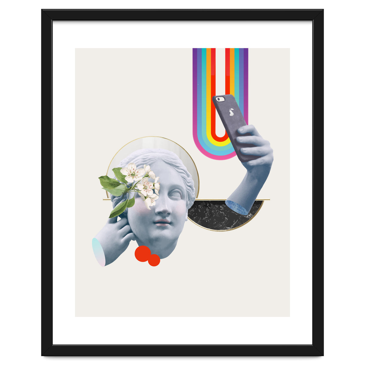 Greek Goddess Rainbow Selfie By Pear