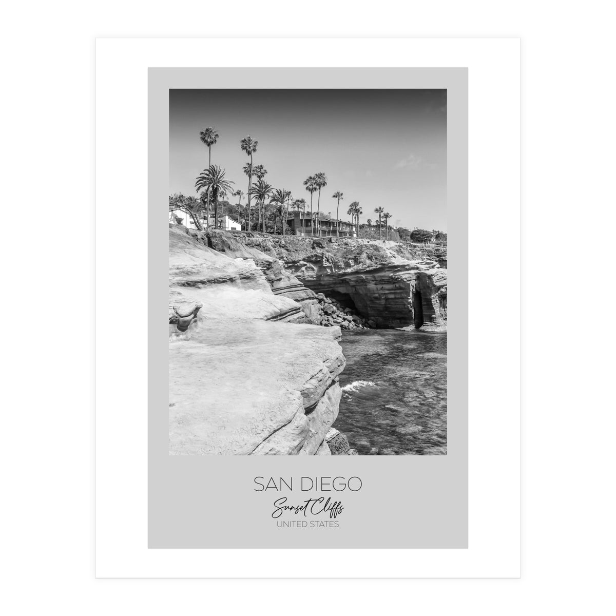 In focus: SAN DIEGO Sunset Cliffs (Print Only)