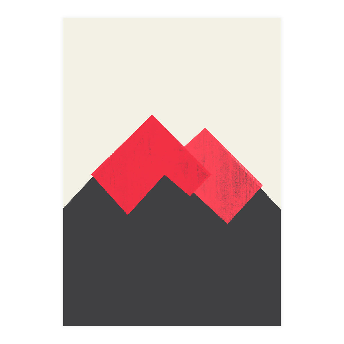 Pastel Mountains II Volcano (Print Only)