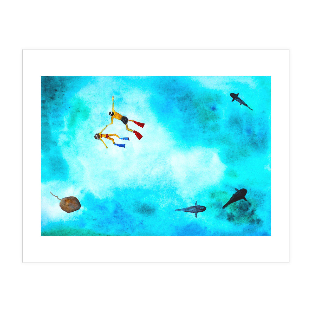 One summer day || watercolor (Print Only)