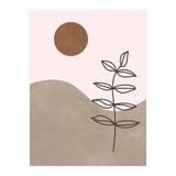 Sun Leaf Abstract Botanical Mid Century (Print Only) thumbnail