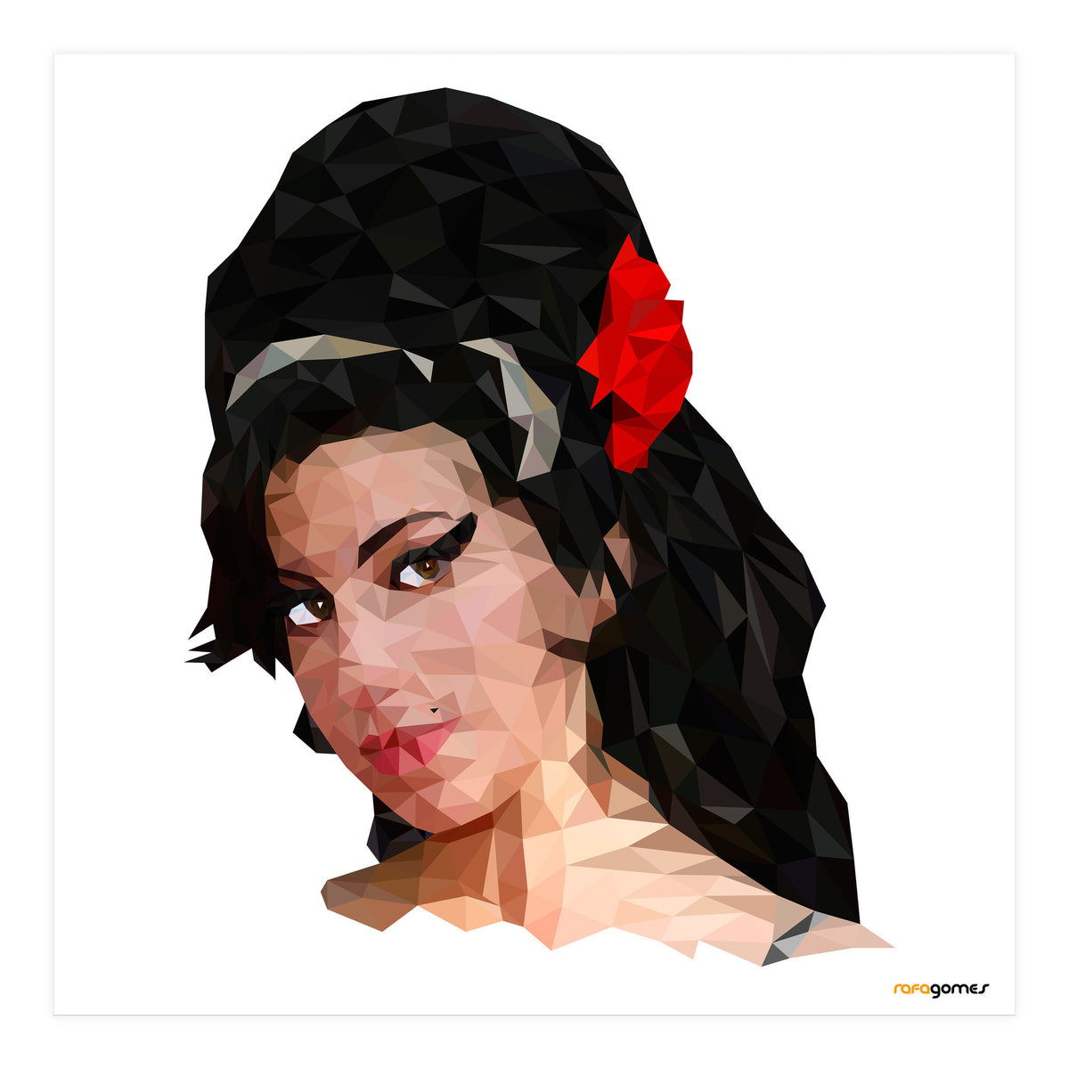 Amy Low Poly (Print Only)