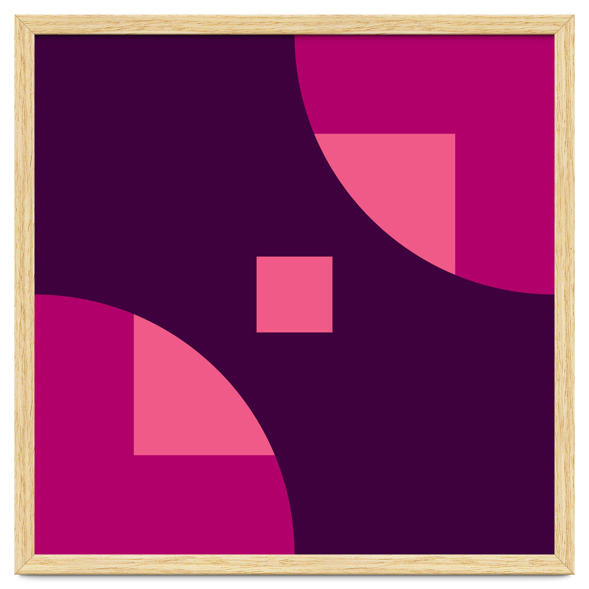Geometric Shapes No. 1 - purple & pink squares