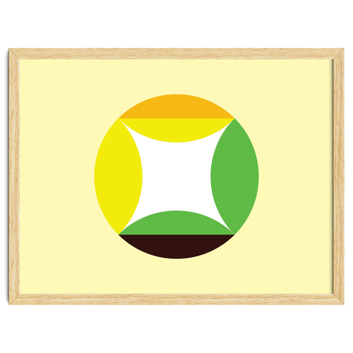 Geometric Shapes No. 21 - yellow, green & orange