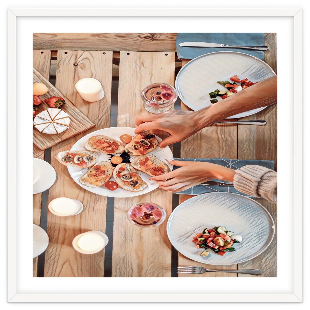 A Beautiful Table Italian Food