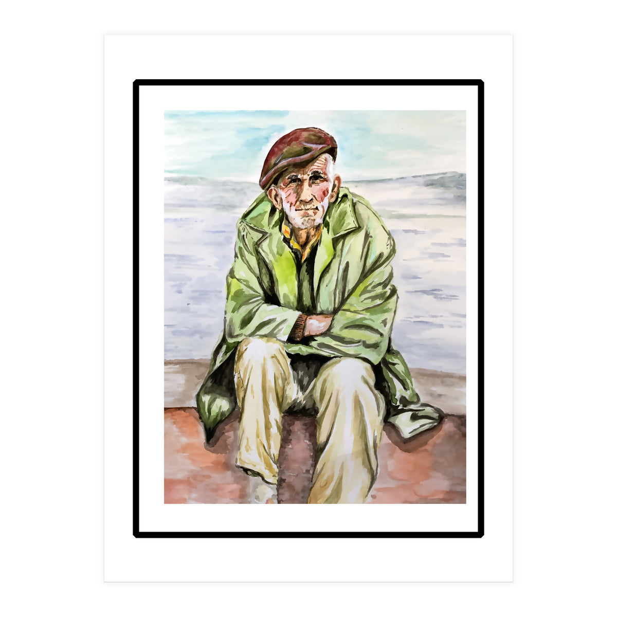 On the beach  (Print Only)