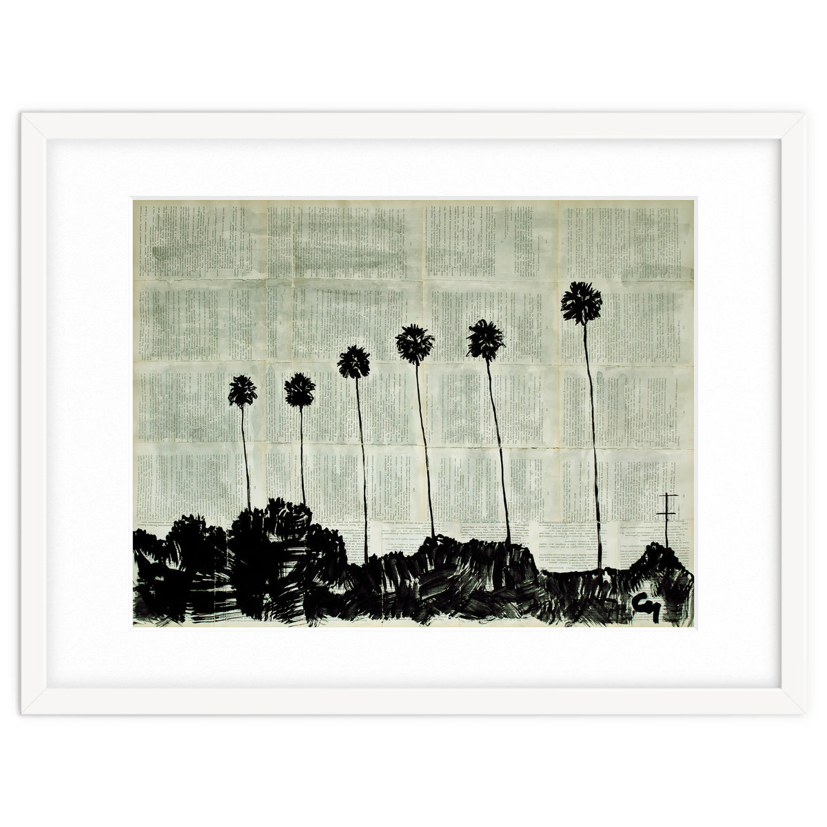 Six Palm Trees .