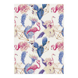 Flamingos, geometric and flowers 02 (Print Only) thumbnail