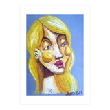 Blond Girl looking left (Print Only) thumbnail