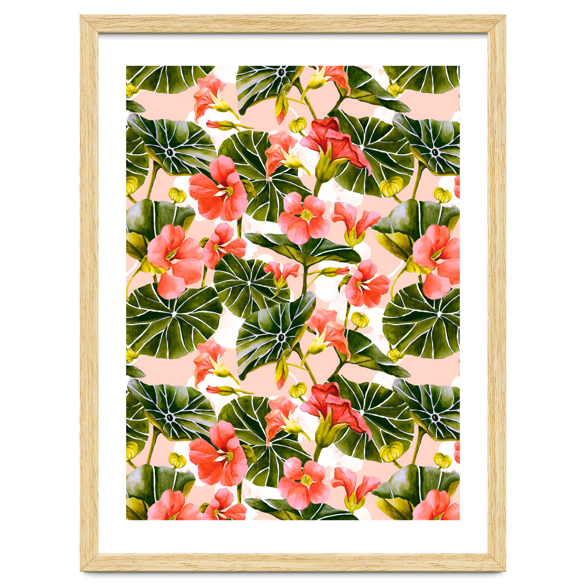 Nasturtiums watercolor 03