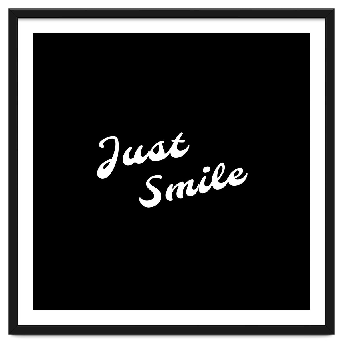 Just smile | typography