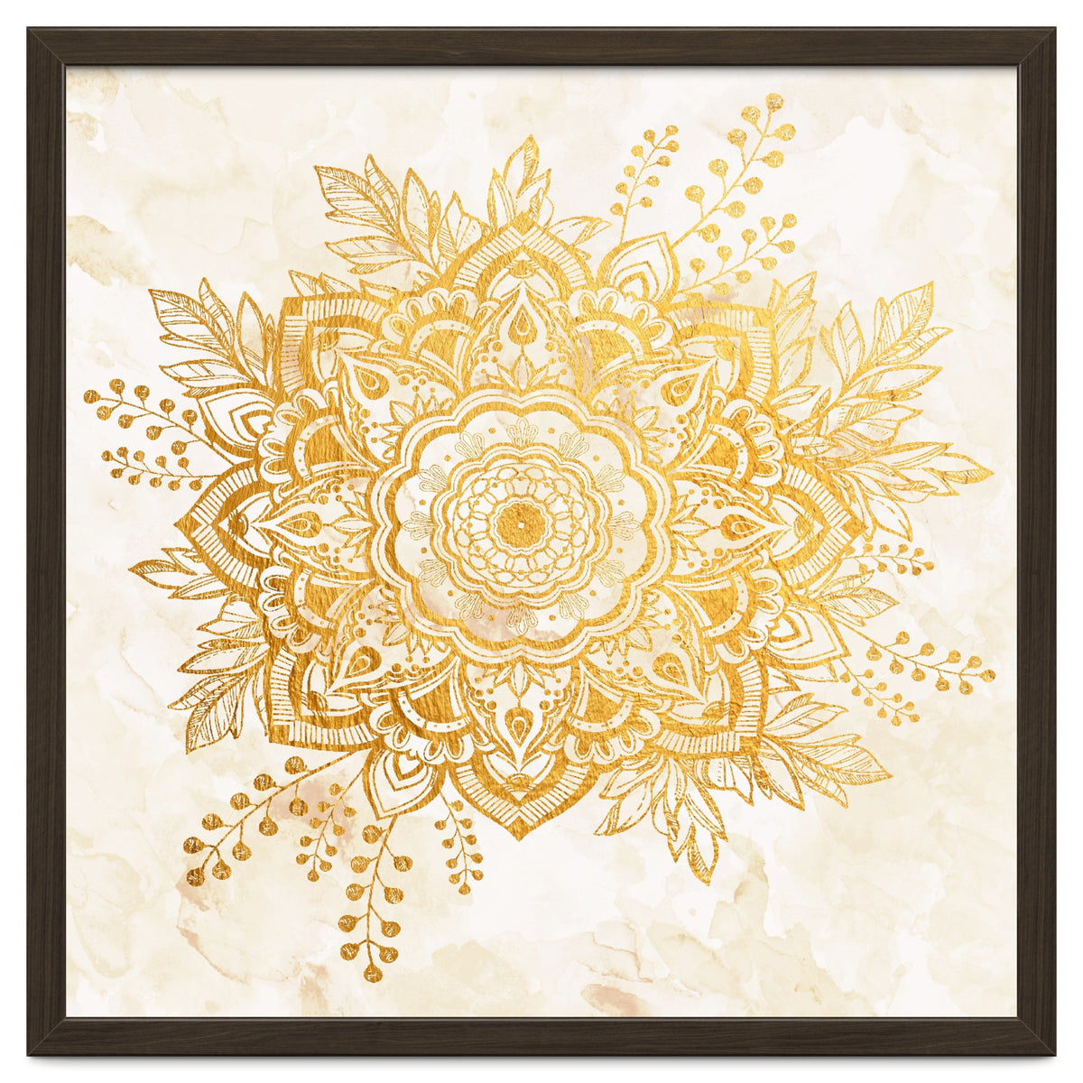 Queen Starring of Mandala-Gold Sunflower II
