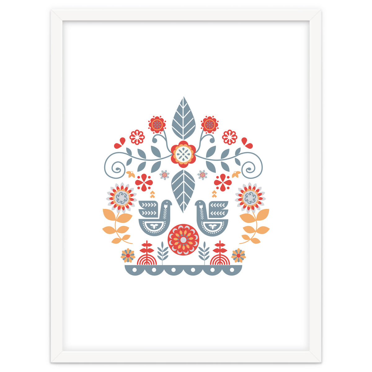 Scandinavian Folk Art Pattern