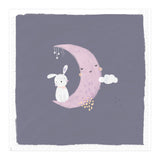 Baby Bunny And Moon (Print Only) thumbnail