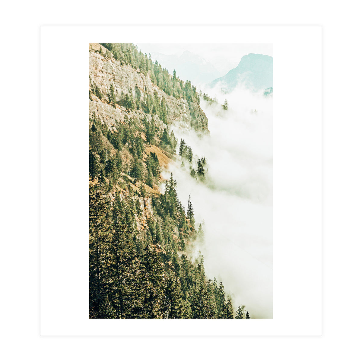 Hills And Fog (Print Only)