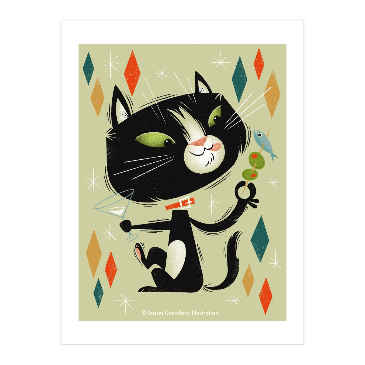 Cat A Tonic Tuxie (Print Only)