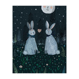 Rabbits in the forest  (Print Only) thumbnail
