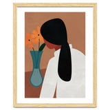 Modern Boho Woman with Flowers thumbnail