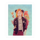 Blue Magnolia Lady (Print Only) thumbnail