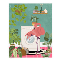 Flamingo in My Laundry Room (Print Only)