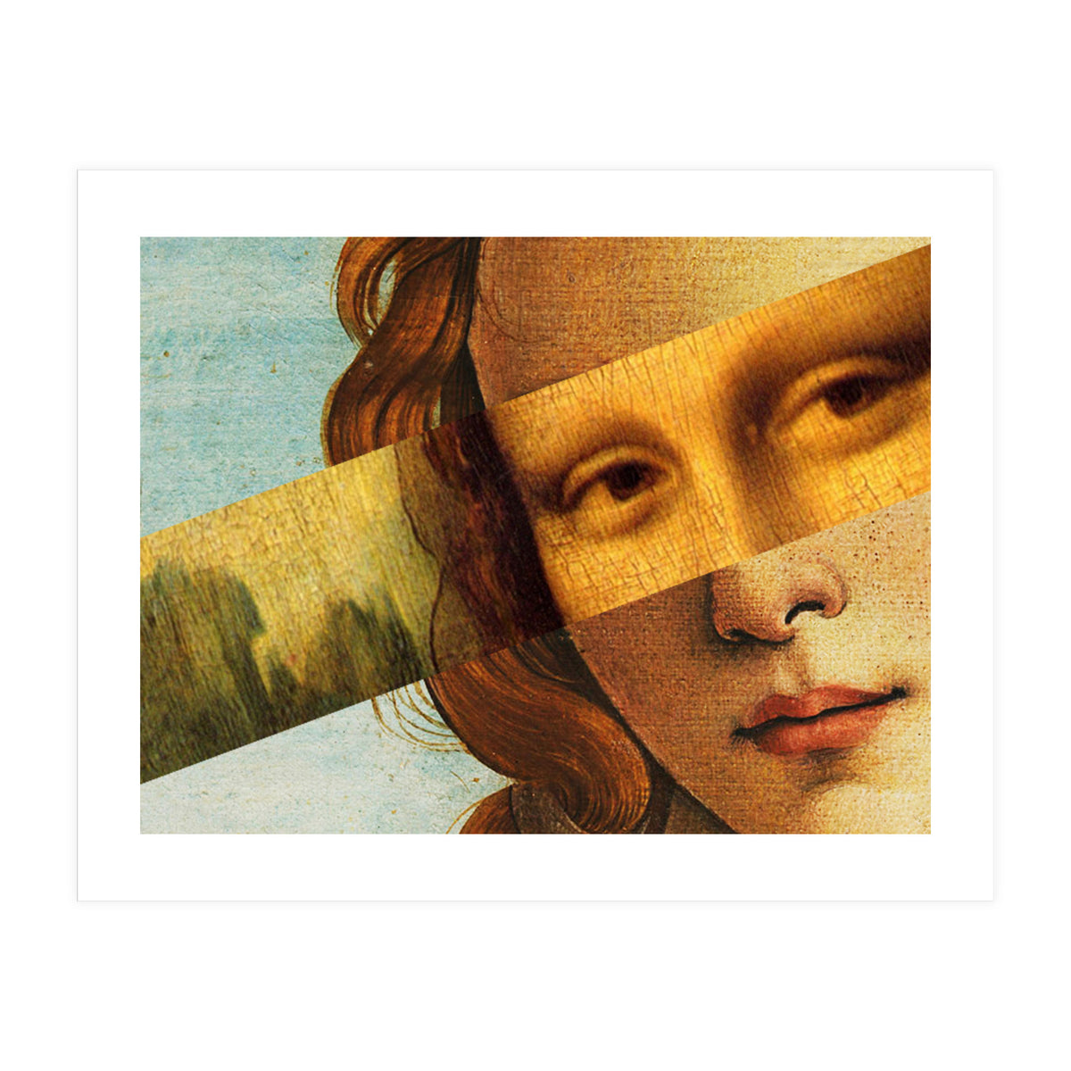 Botticellis Venus And Mona Lisa (Print Only)