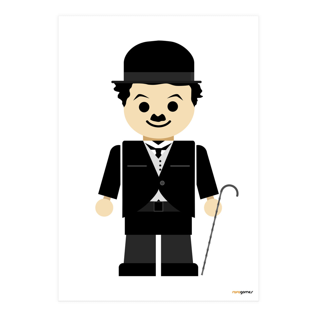 Charles Chaplin Toy (Print Only)