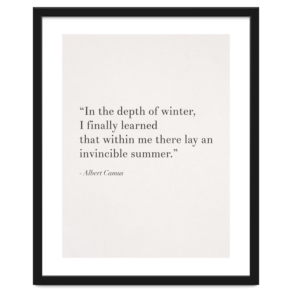 An Invincible Summer By Camus, White