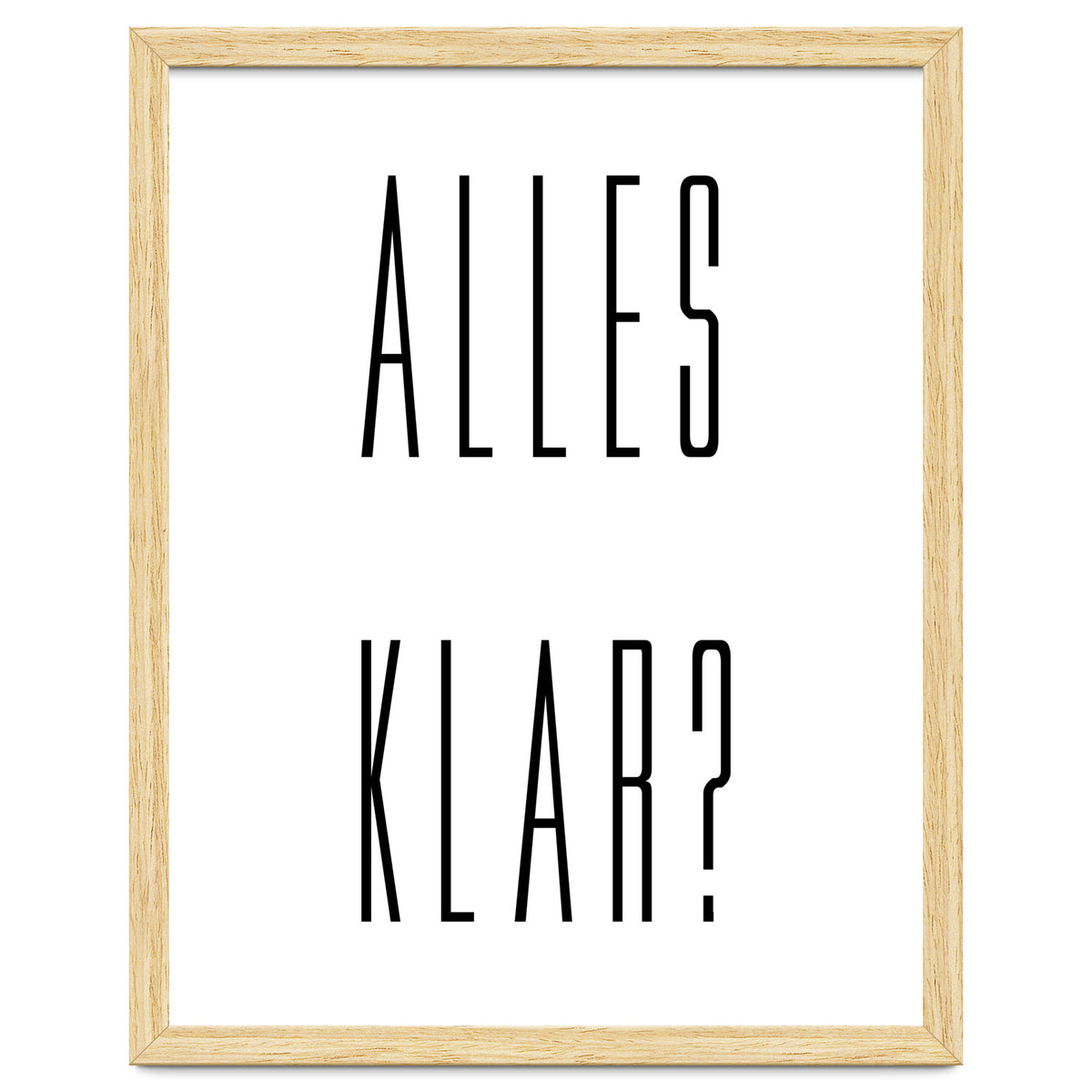 Alles Klar - German vocabulary!