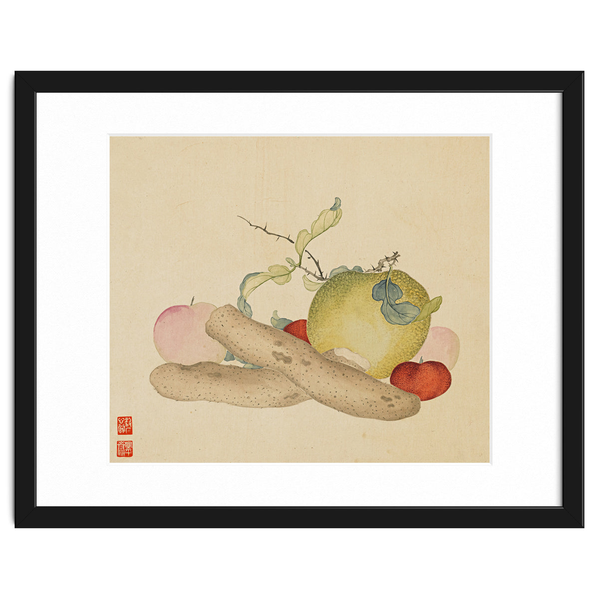 Wang Chengyu~flowers And Vegetables, Vegetables, Fruits, Yam, Apple, Pear