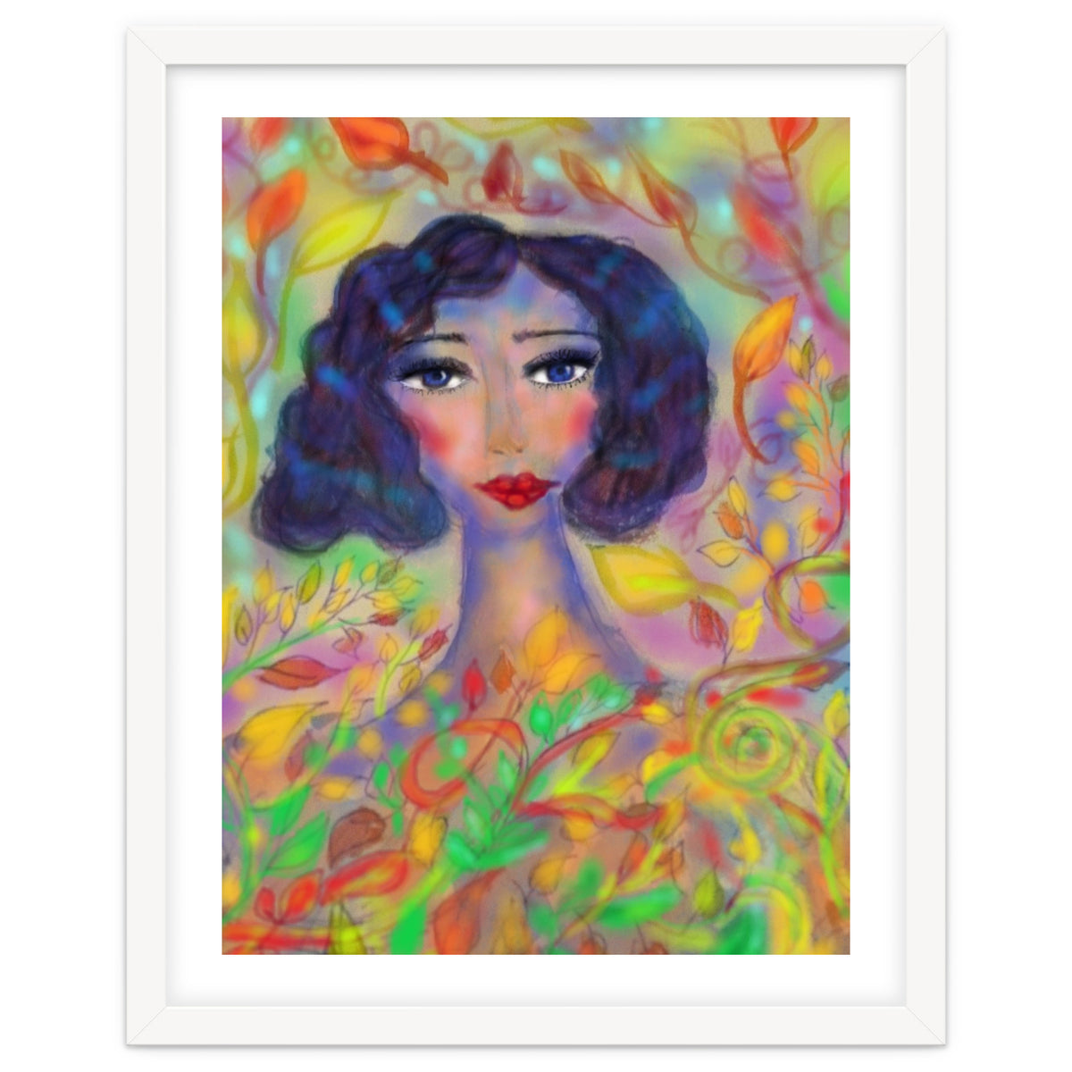 A GIRL IN AN ENCHANTED FOREST