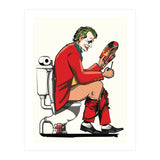 Joker on the Toilet, funny Bathroom Humour (Print Only) thumbnail