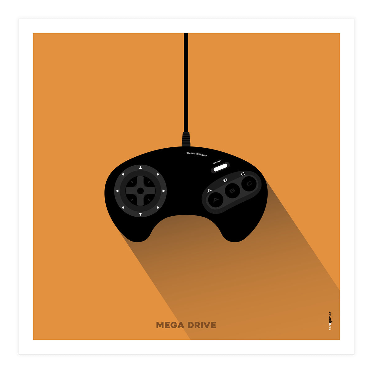 Joystick Videogames Mega Drive (Print Only)