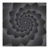 3 D Modern Black Floral (Print Only) thumbnail