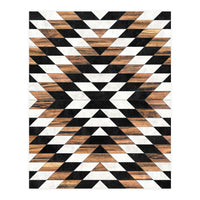 Urban Tribal Pattern No.13 - Aztec - Concrete and Wood (Print Only)