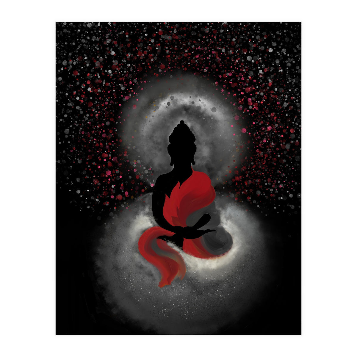 Cosmic Buddha Red (Print Only)
