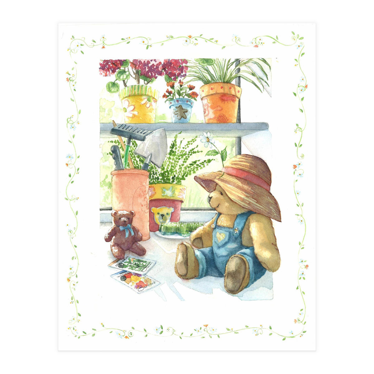 Garden Bear (Print Only)