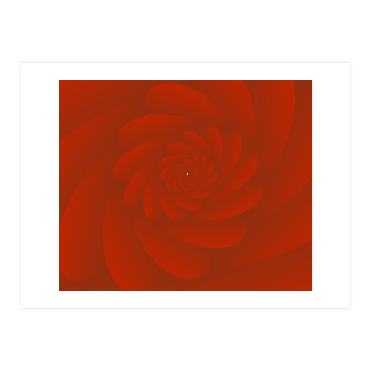 3 D Image Abstract Rose Flower ART (Print Only)