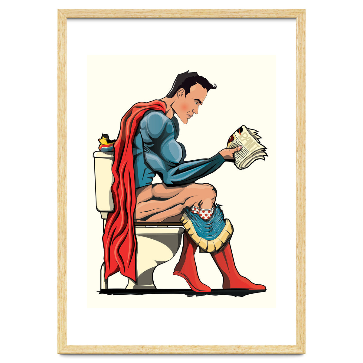 Superman on the Toilet, funny bathroom humour