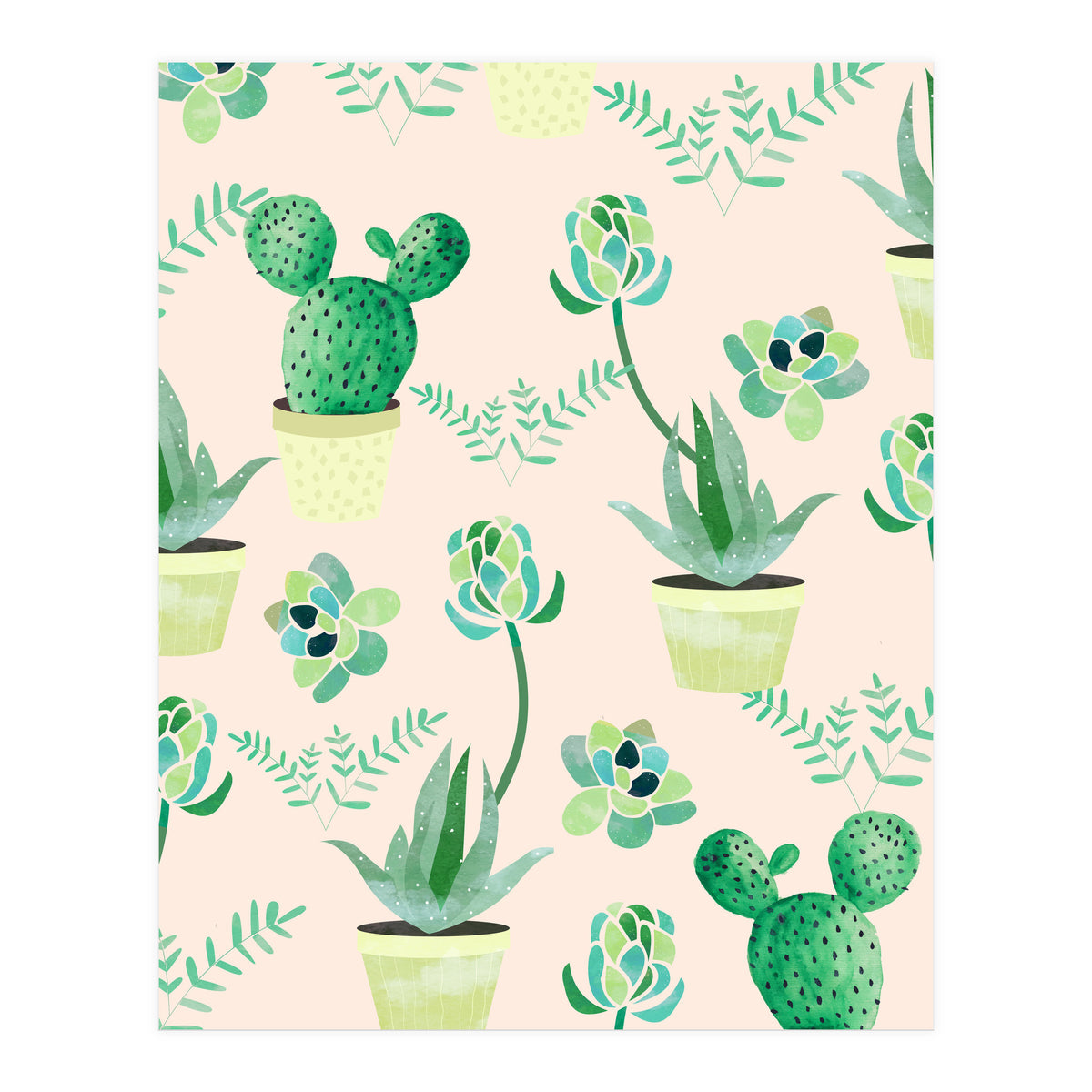 Cactus Pattern (Print Only)