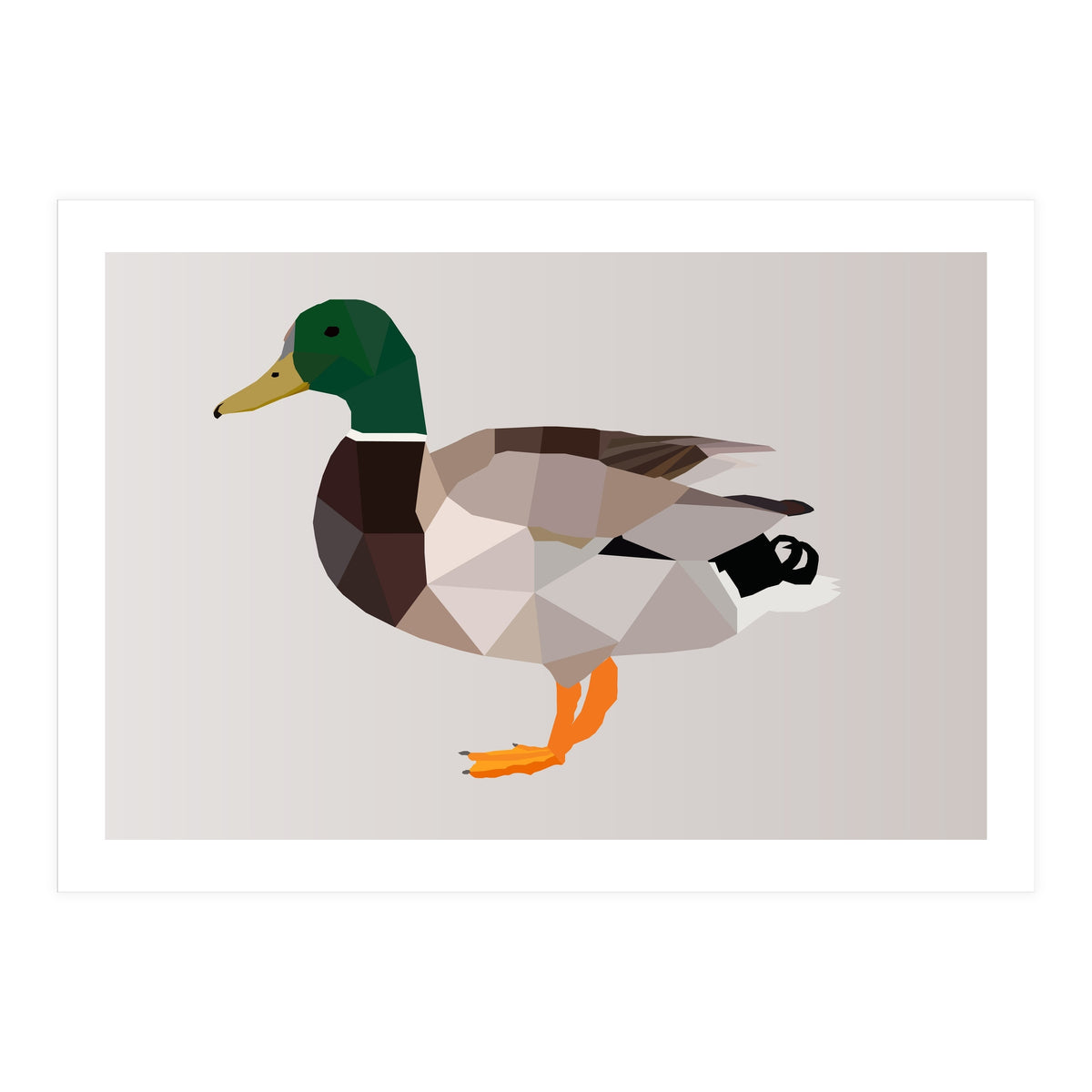 Duck Low Poly Art (Print Only)