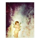 VINTAGE AMOR IN PURPLE ABSTRACT FOREST (Print Only) thumbnail