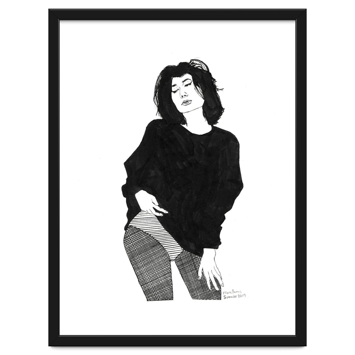 Untitled #44 - Woman in black